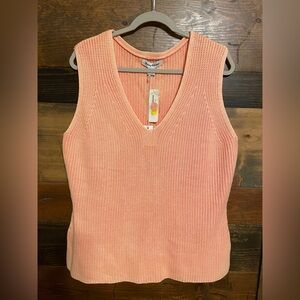 Tommy Bahama Coral Pima Cotton Sweater Vest Tank Top